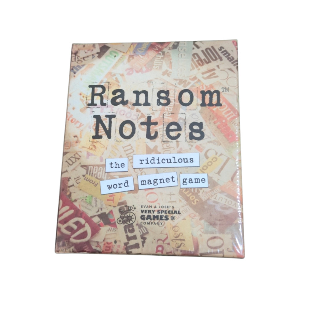 Ransom Notes The Ridiculous Word Magnet Party Game. Sealed Box.